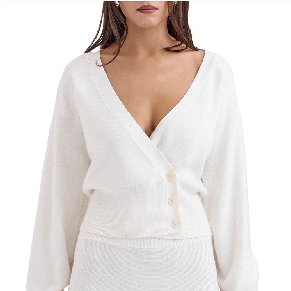 House of Cb Rowan Balloon Sleeve Cardigan